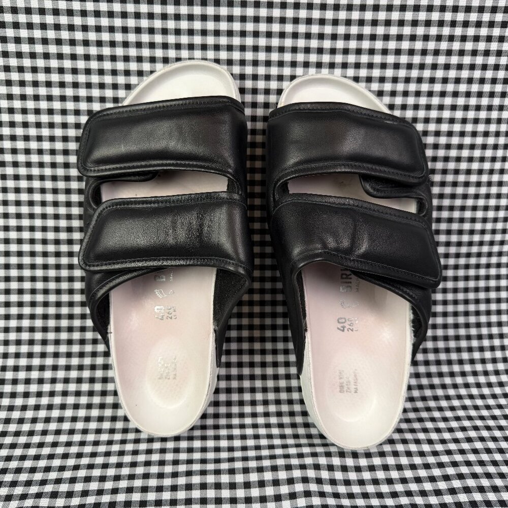 Birkenstock 1774 CSM Cosy Sandals by Dingyun Zhang Black Leather Size EU 40 US 9